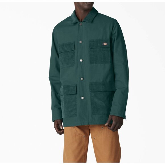 Dickies Other - DICKIES Green Denim Chore Coat Cotton Canvas Corduroy -M~ Orig. retail $110
